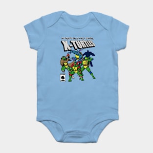 X-Turtles Mutants in a half shell Baby Bodysuit